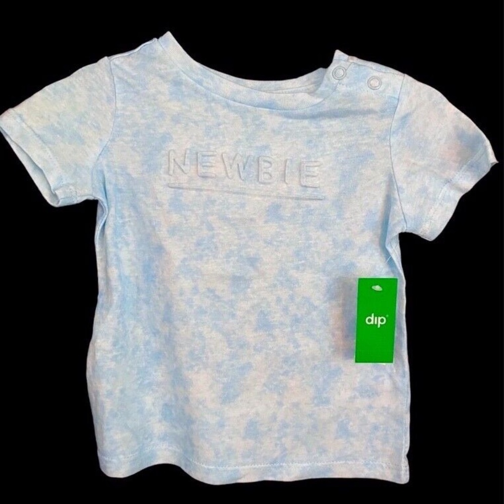 dip Baby Toddler NEWBIE Blue Puff Tye Dye T-Shirt